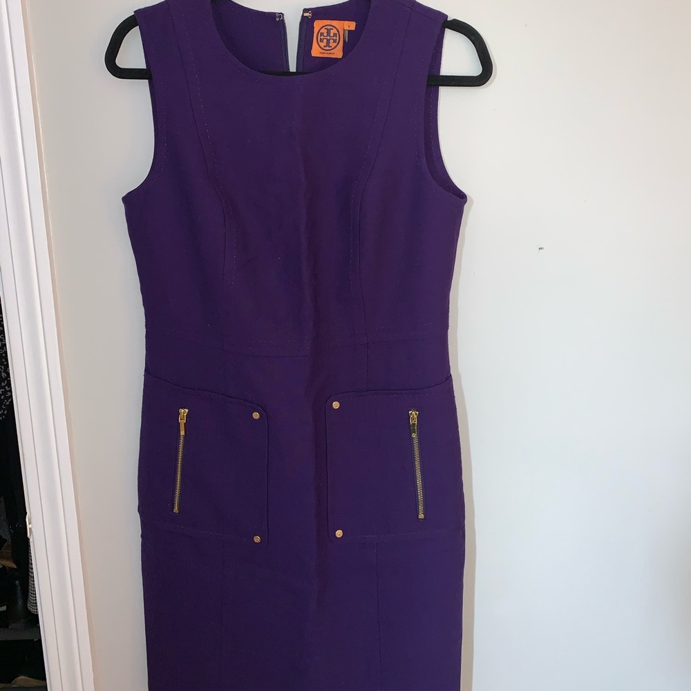 Tory Birch Purple Petra Sheath Dress